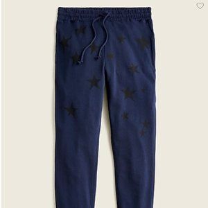 J Crew Magic Rinse™ starry joggers